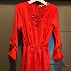 Gianni Bini (GB) Red Romper - Has Pockets!